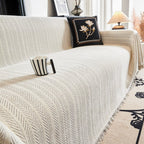 Sofa Cover Heavy Chenille Non-Slip Tassels