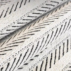 Sofa Cover Herringbone Scalloped Edge Microfiber Non-Slip