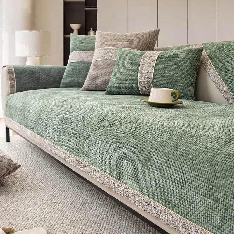 Sofa Cover Linen-Look Non-Slip & Machine-Washable