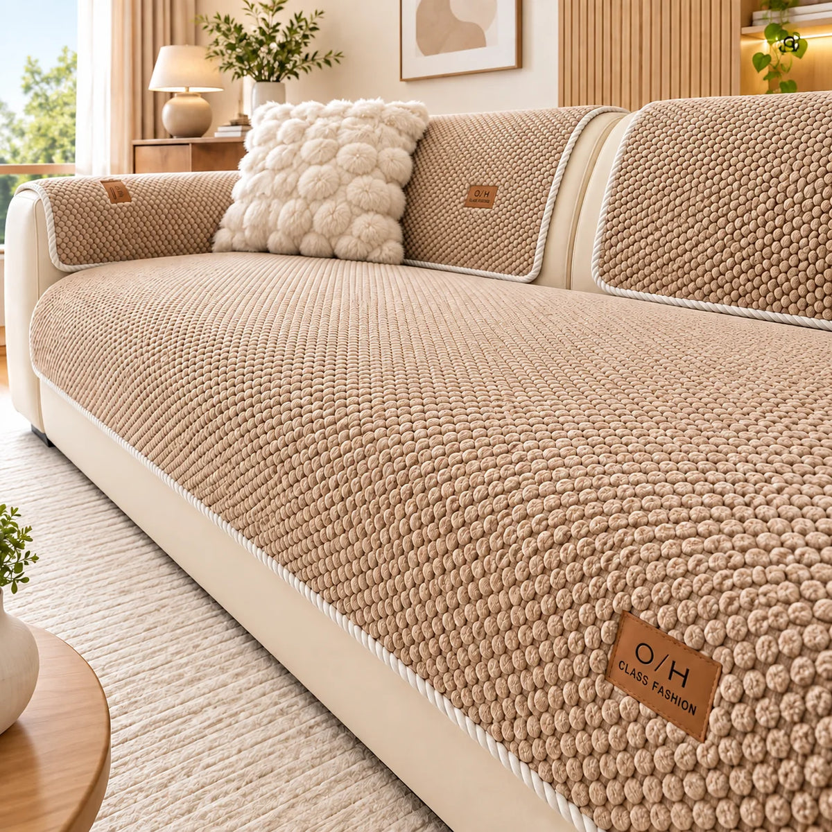 Sofa Cover Plush Non-Slip & Secure Fit