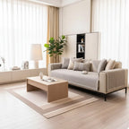 Sofa Cover Quilted Cotton-Linen Non-Slip Backing