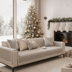 Sofa Cover Quilted Non-Slip Cotton-Linen