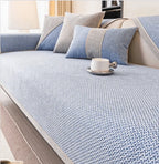 Sofa Cover Quilted Non-Slip Cotton-Linen