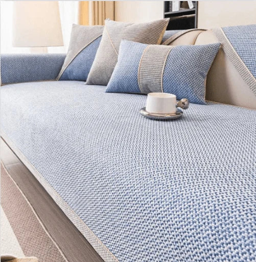 Sofa Cover Quilted Non-Slip Cotton-Linen