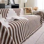 Sofa Cover Reversible Chenille Scratch-Resistant Machine Washable