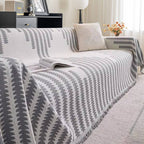 Sofa Cover Reversible Chenille Scratch-Resistant Machine Washable