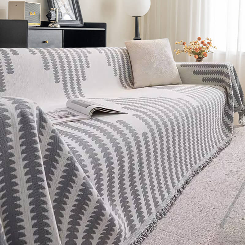 Sofa Cover Reversible Chenille Scratch-Resistant Machine Washable