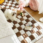 Sofa Cover Scratch-Resistant Quilted Cotton Non-Slip Backing