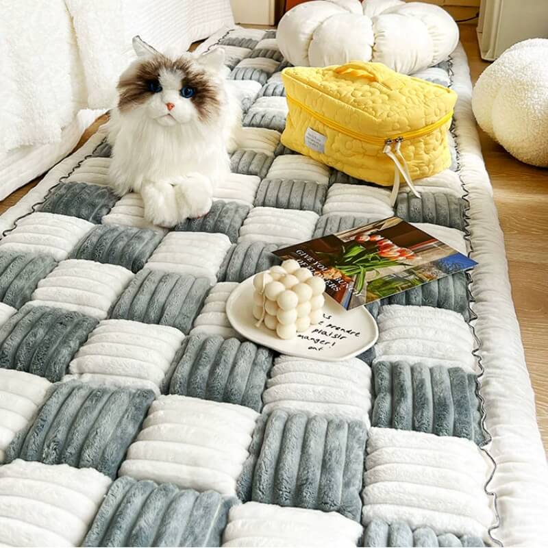 Sofa Cover Scratch-Resistant Quilted Cotton Non-Slip Backing