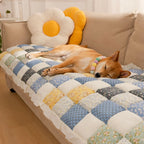 Sofa Cover Scratch-Resistant Quilted Cotton Non-Slip Backing