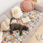 Sofa Cover Scratch-Resistant Quilted Cotton Non-Slip Backing