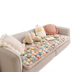 Sofa Cover Scratch-Resistant Quilted Cotton Non-Slip Backing