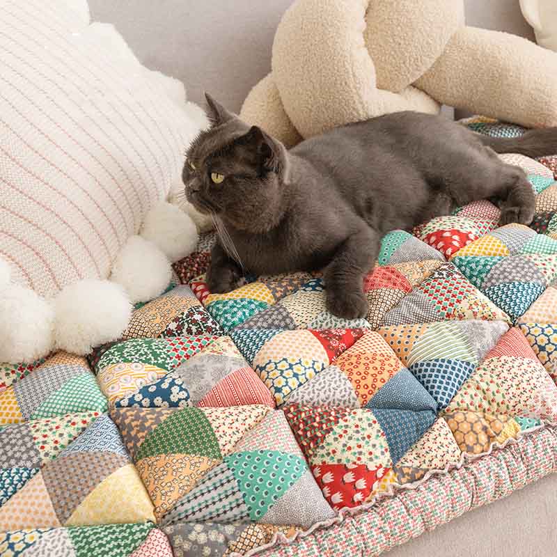 Sofa Cover Scratch-Resistant Quilted Cotton Non-Slip Backing