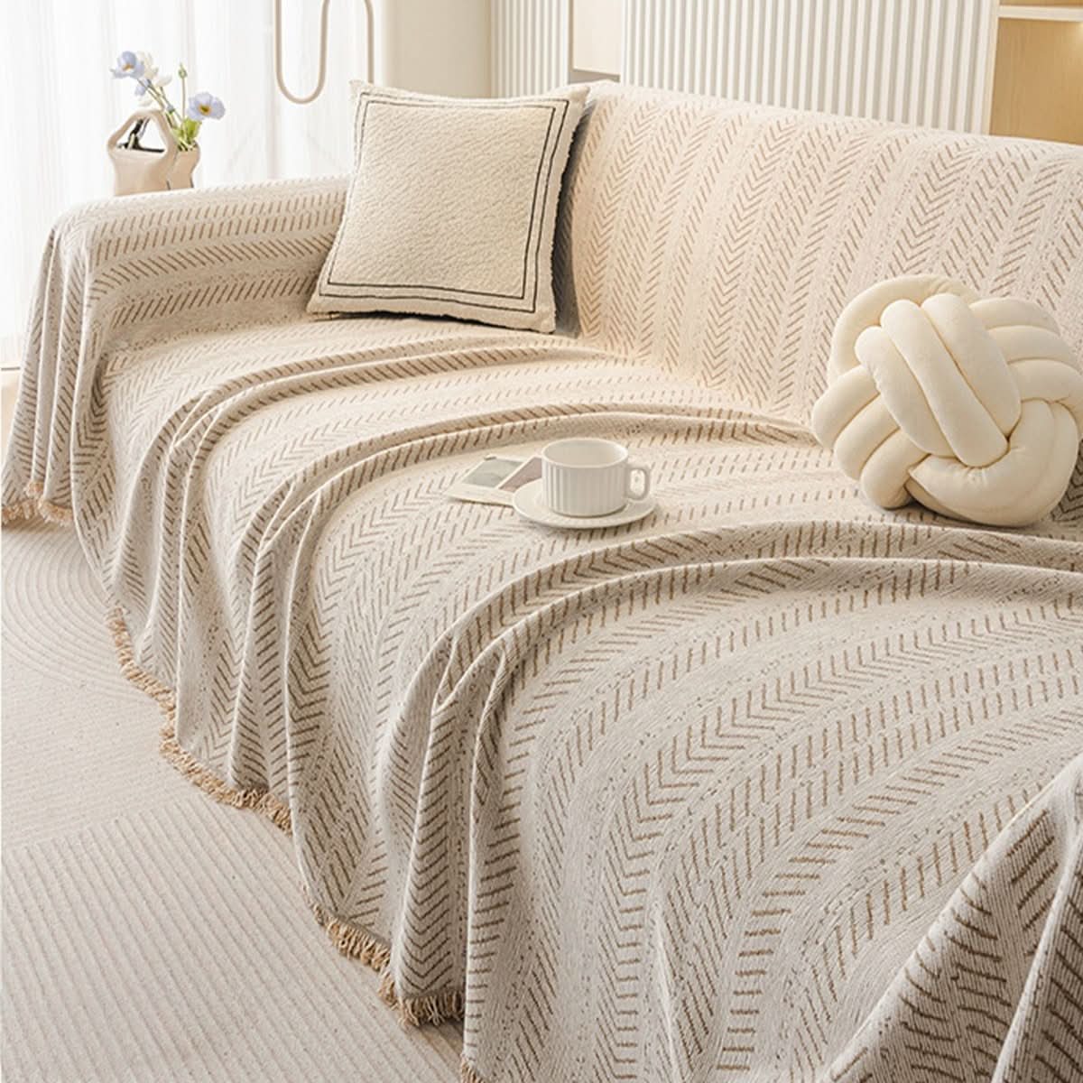 Sofa Cover Soft Chenille Scratch-Resistant Washable