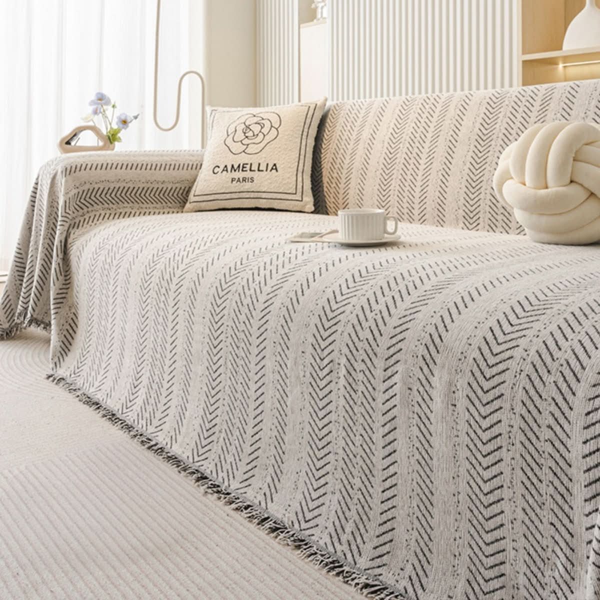 Sofa Cover Soft Chenille Scratch-Resistant Washable