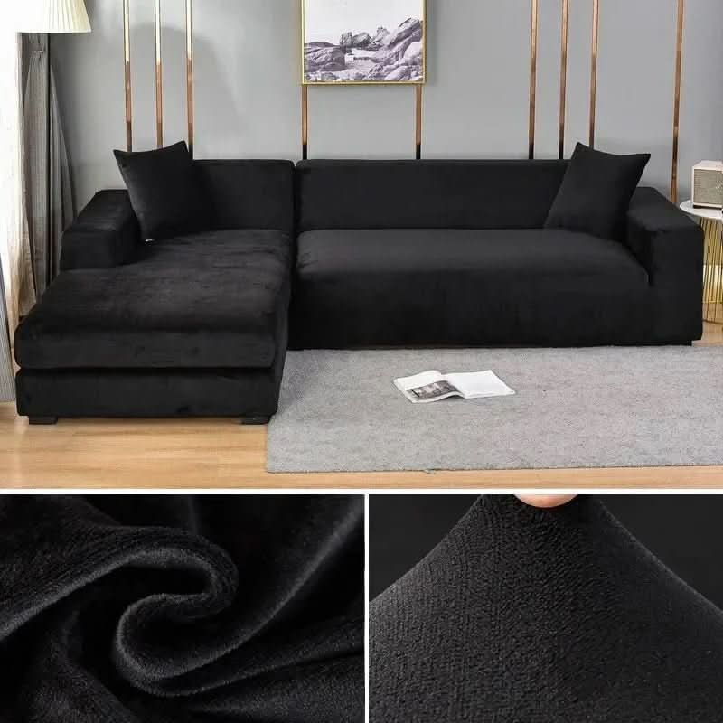 Sofa Cover Stretch-Fit & Anti-Slip Velvet Polyester