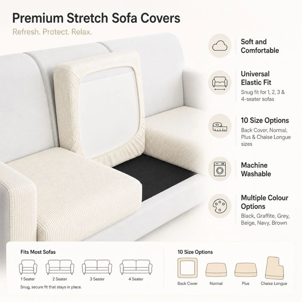 Sofa Cover Stretch Pet-Friendly Machine Washable