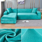 Sofa Cover Stretch Velvet Elastic Fit & Machine Washable