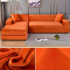 Sofa Cover Stretch Velvet Elastic Fit & Machine Washable
