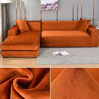 Sofa Cover Stretch Velvet Elastic Fit & Machine Washable