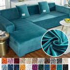 Sofa Cover Stretch Velvet Elastic Fit & Machine Washable