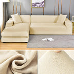 Sofa Cover Stretch Velvet Elastic Fit & Machine Washable