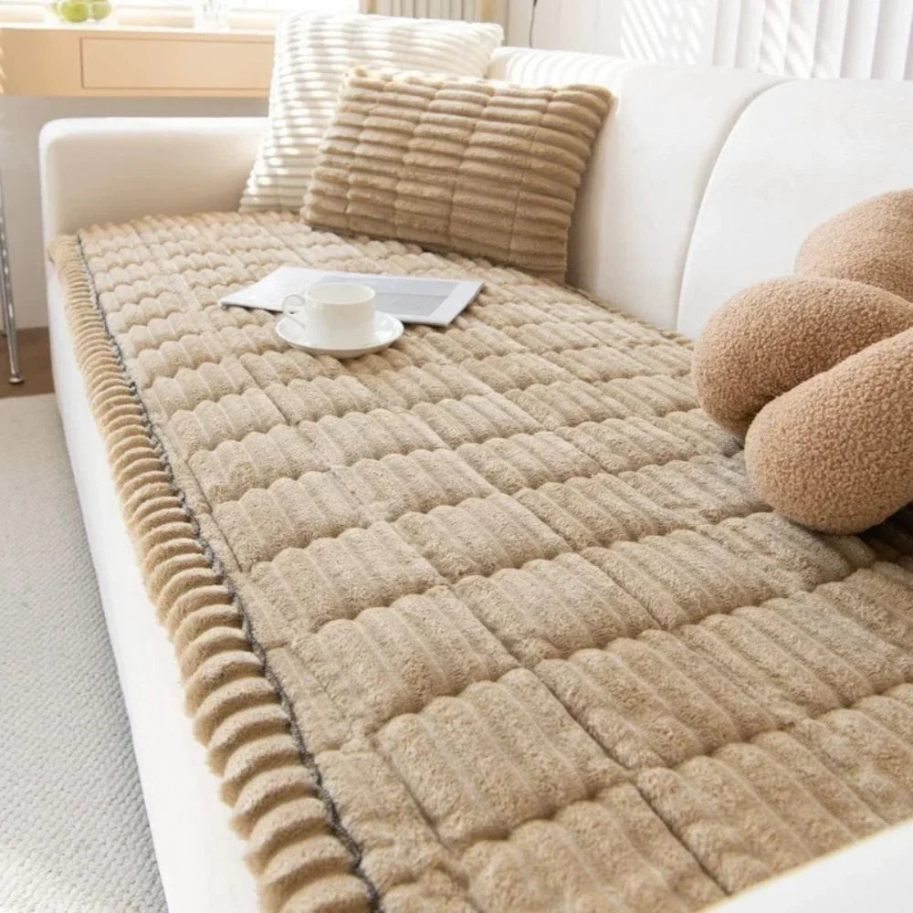 Sofa Cover Striped Polyester Full-Wrap Anti-Slip