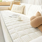 Sofa Cover Striped Polyester Full-Wrap Anti-Slip