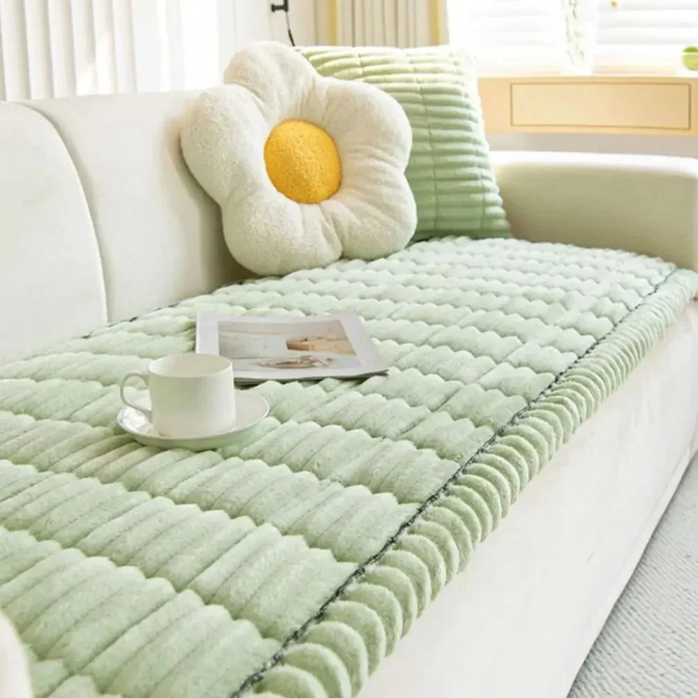 Sofa Cover Striped Polyester Full-Wrap Anti-Slip