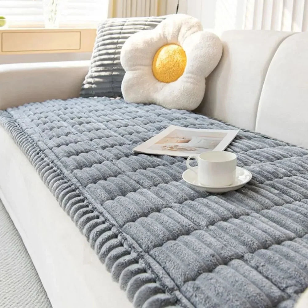 Sofa Cover Striped Polyester Full-Wrap Anti-Slip