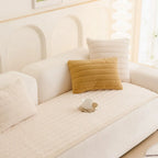 Sofa Cover Thick Plush Microfiber Pet-Friendly & Machine Washable