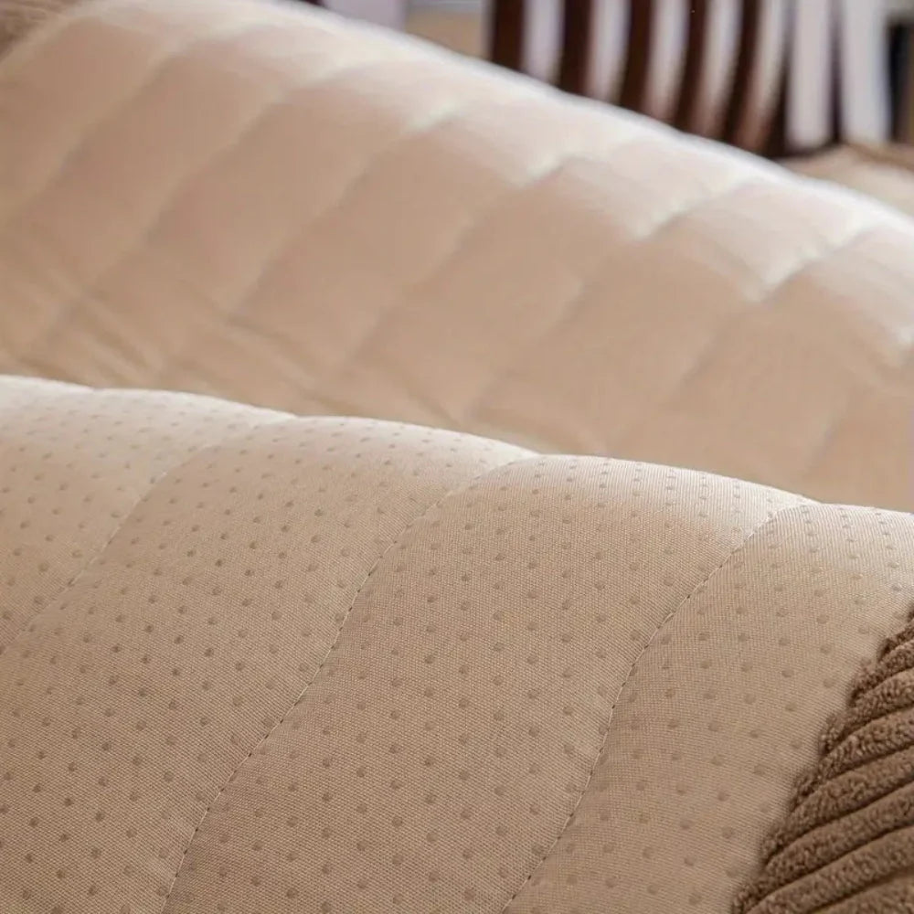 Sofa Cover Thick Plush Microfiber Pet-Friendly & Machine Washable