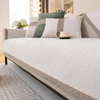 Sofa Cover Velvet-Soft Chenille Non-Slip Backing & Scratch-Resistant