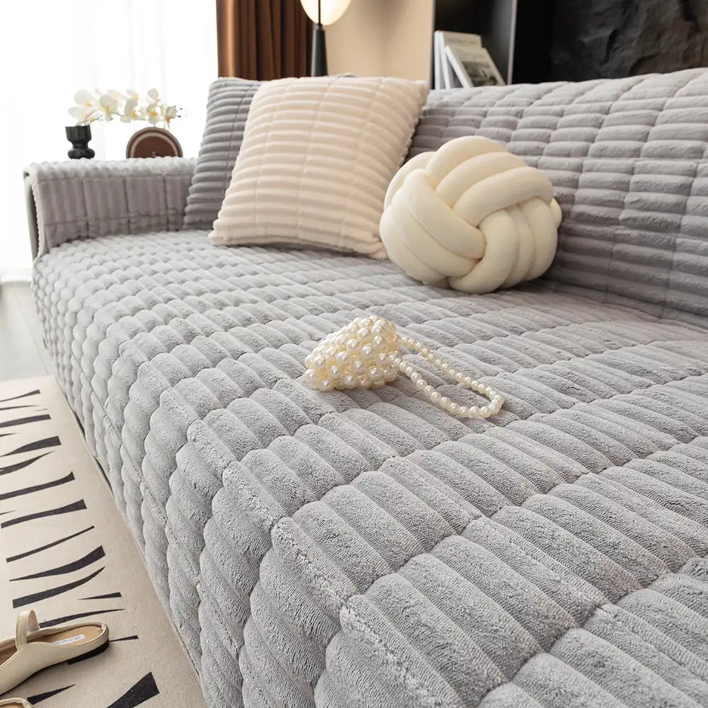 Sofa Cover Waterproof Non-Slip Plush Fleece