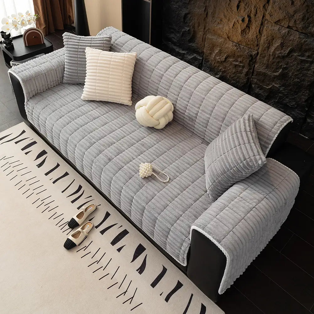 Sofa Cover Waterproof Non-Slip Plush Fleece