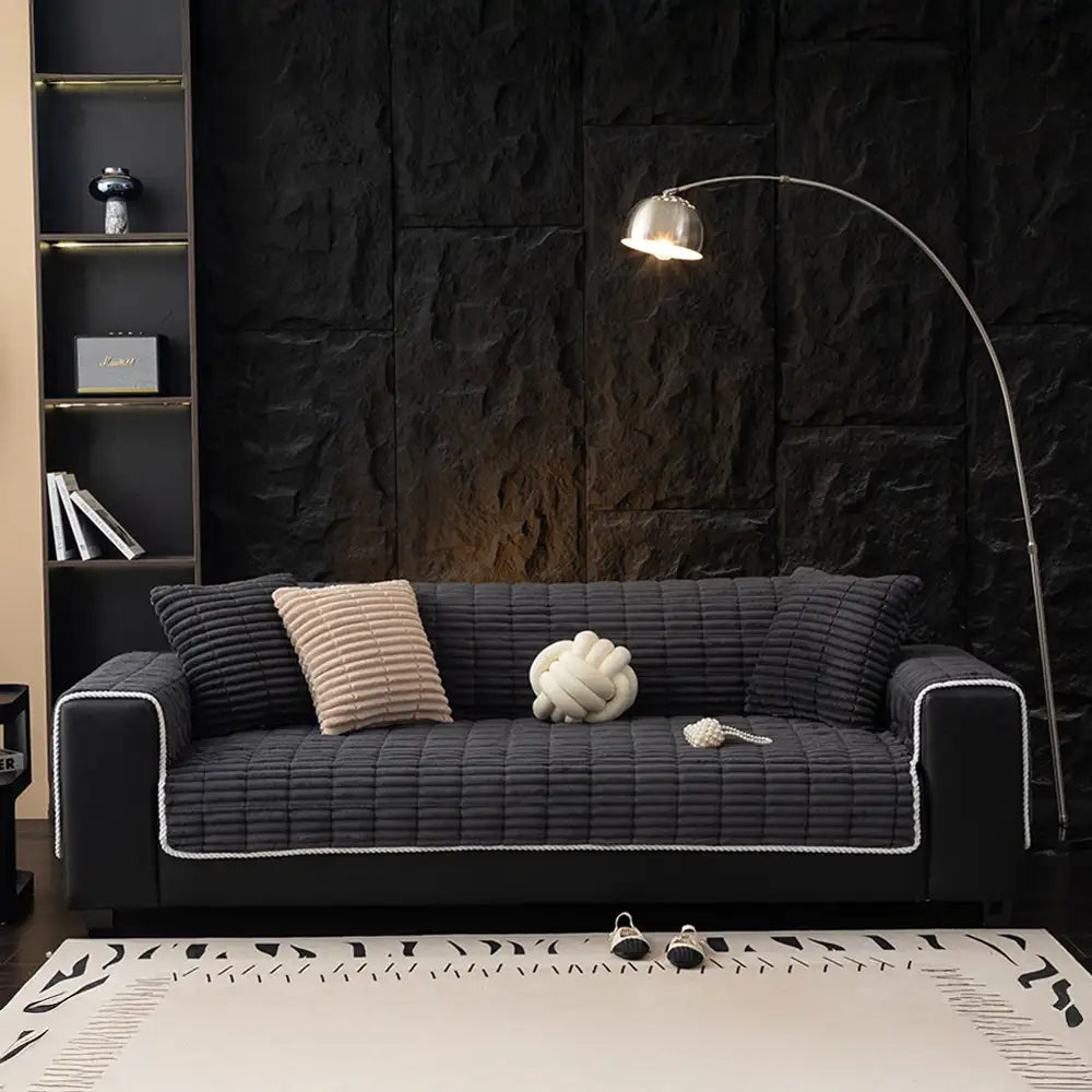 Sofa Cover Waterproof Non-Slip Plush Fleece