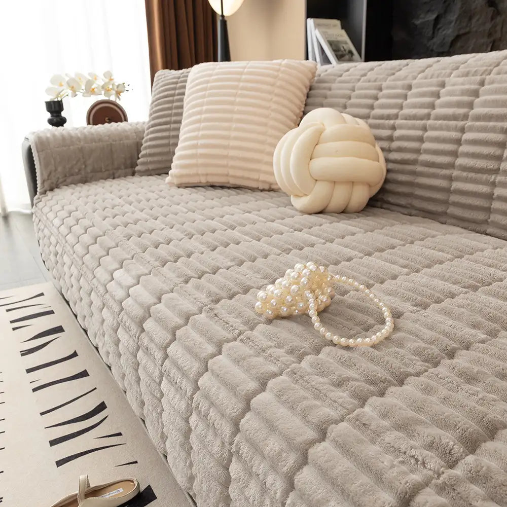 Sofa Cover Waterproof Non-Slip Plush Fleece