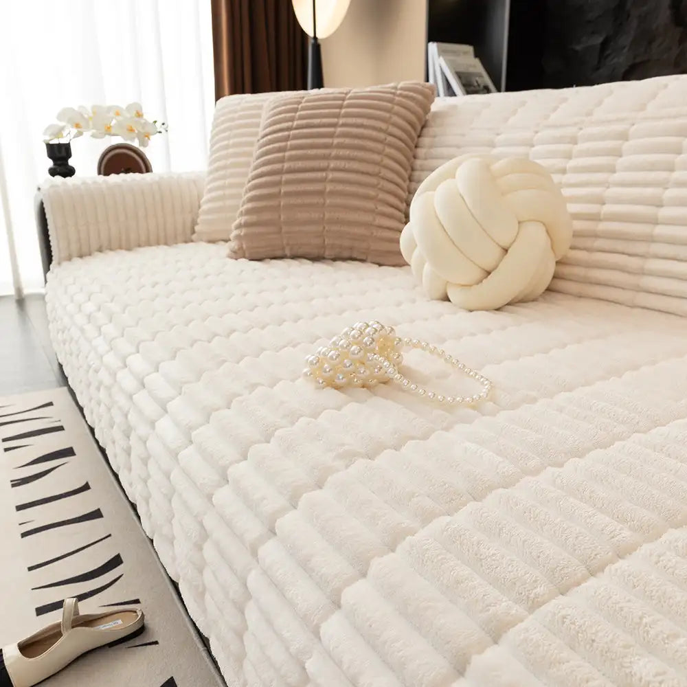 Sofa Cover Waterproof Non-Slip Plush Fleece