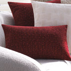 Sofa Cushion Cover Quilted Linen-Look Cotton Blend Machine Washable