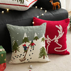 Sofa Cushion Hand-Embroidered & Removable Cover