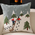 Sofa Cushion Hand-Embroidered & Removable Cover