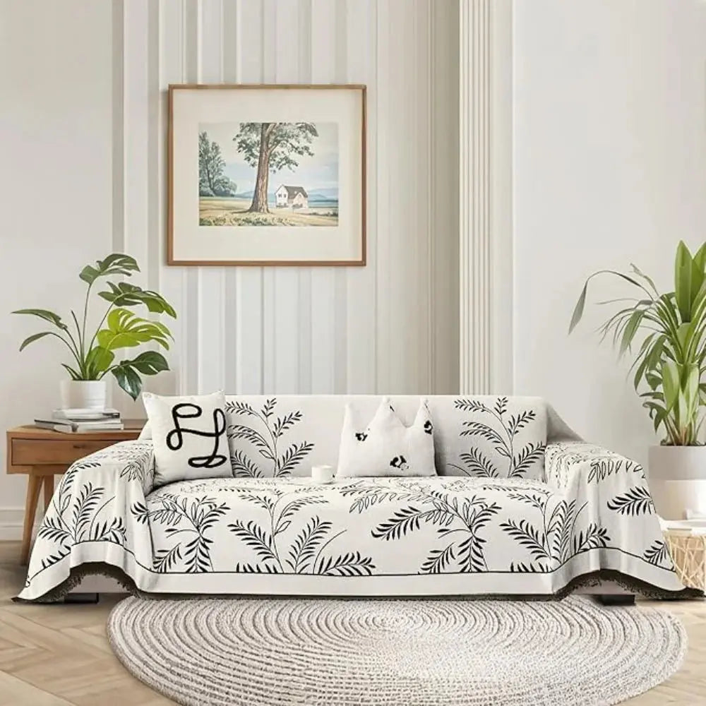 Sofa Protector Chenille Jacquard Non-Slip Machine Washable