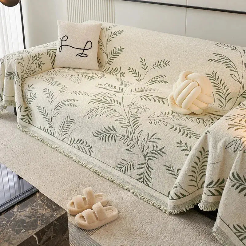 Sofa Protector Chenille Jacquard Non-Slip Machine Washable