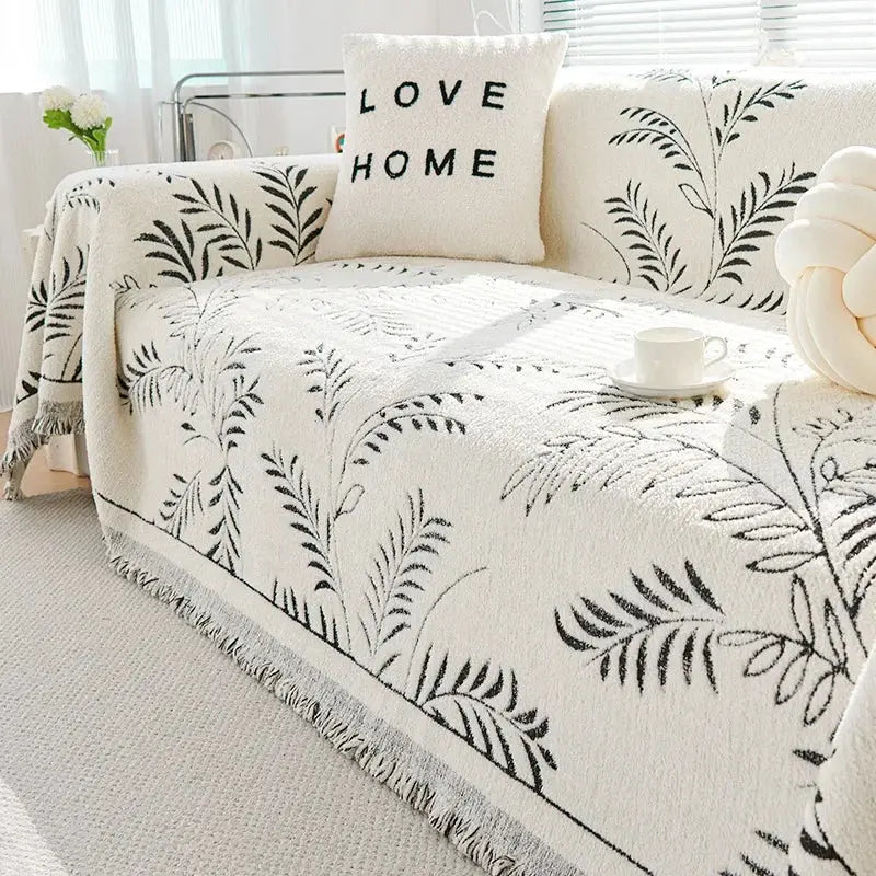 Sofa Protector Chenille Jacquard Non-Slip Machine Washable