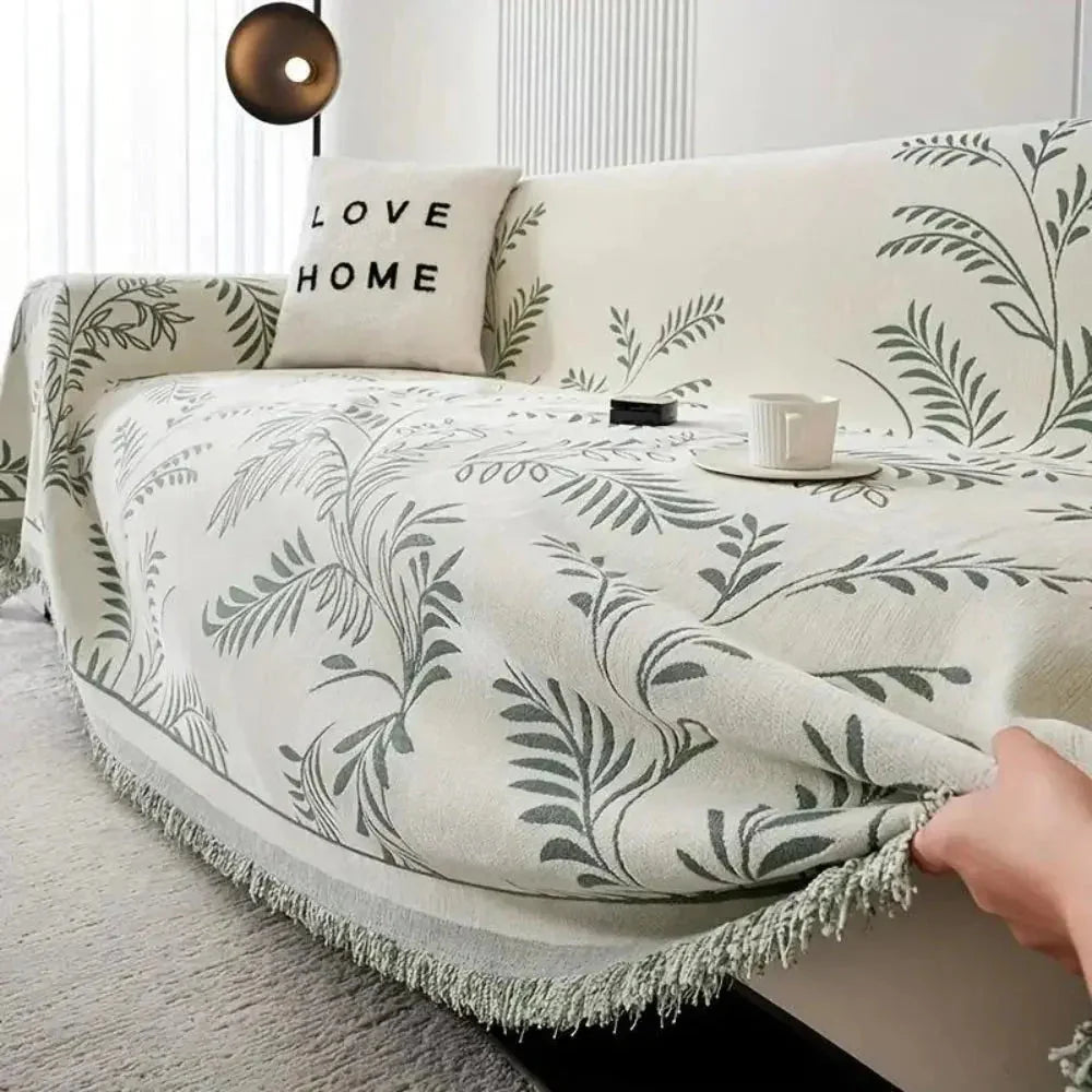 Sofa Protector Chenille Jacquard Non-Slip Machine Washable