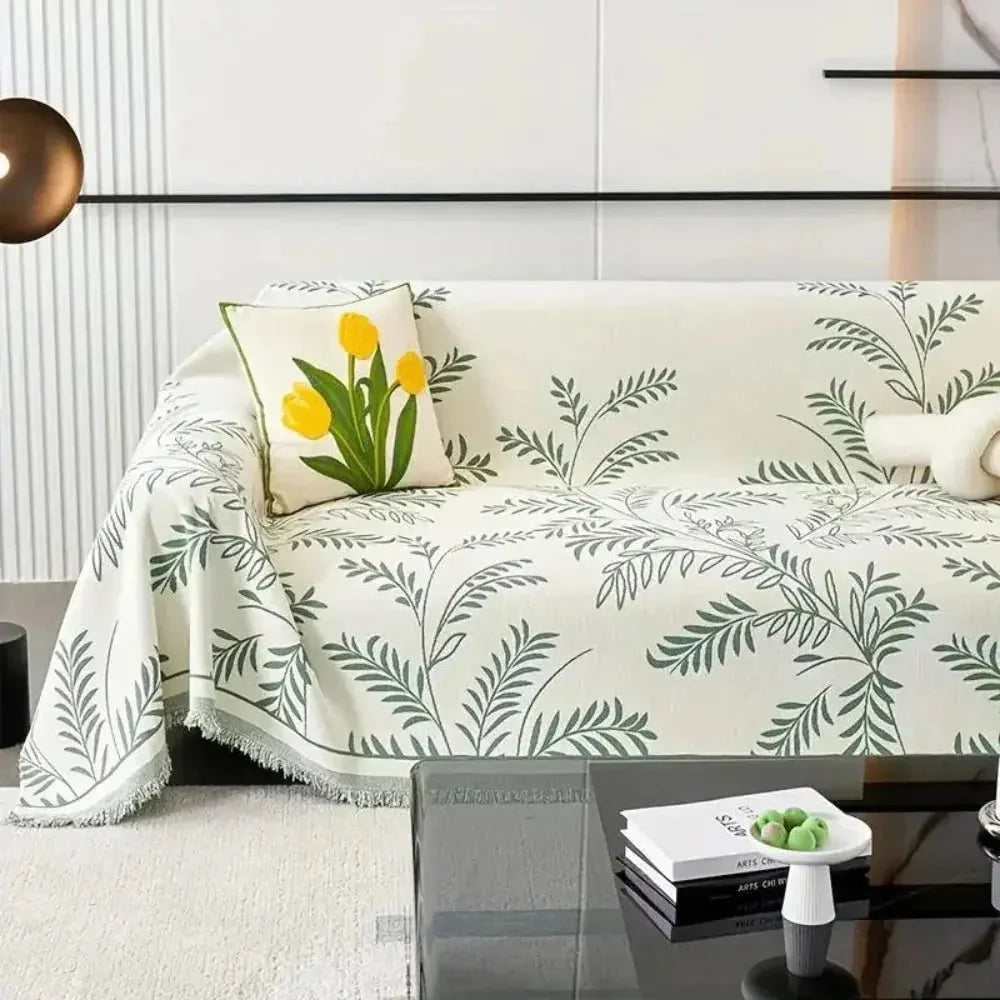 Sofa Protector Chenille Jacquard Non-Slip Machine Washable