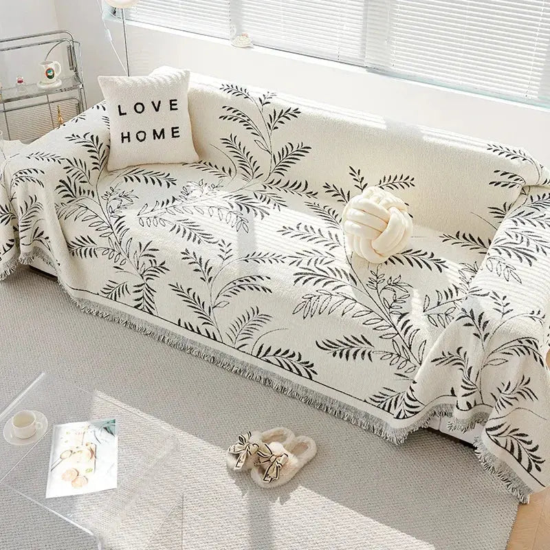 Sofa Protector Chenille Jacquard Non-Slip Machine Washable