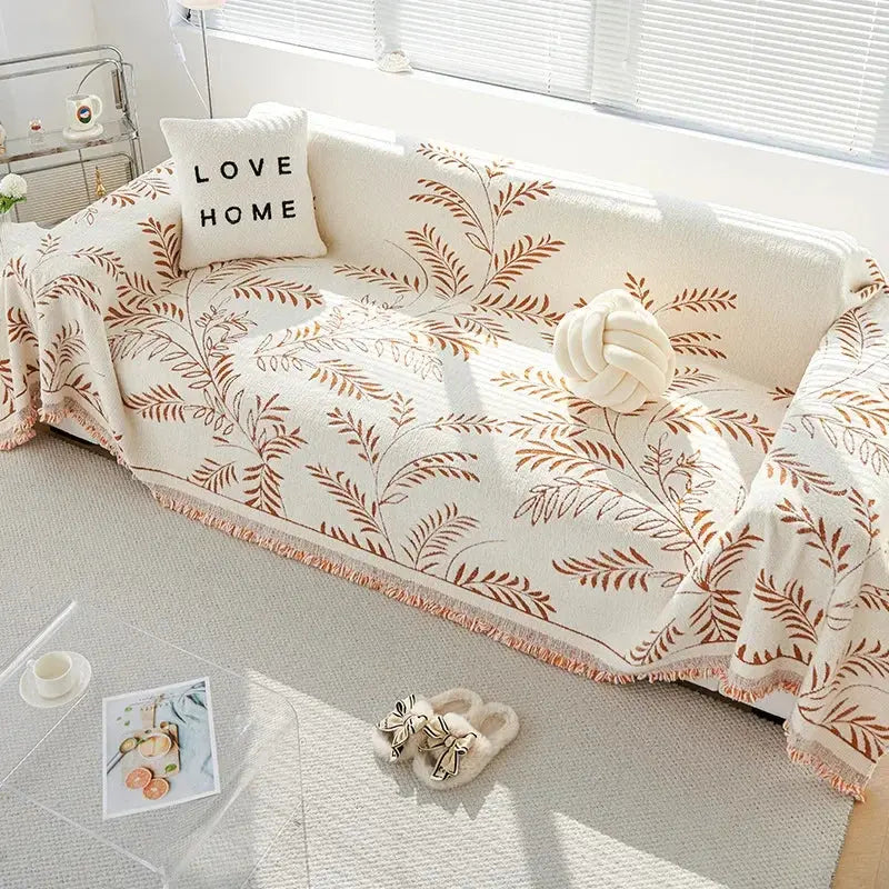 Sofa Protector Chenille Jacquard Non-Slip Machine Washable