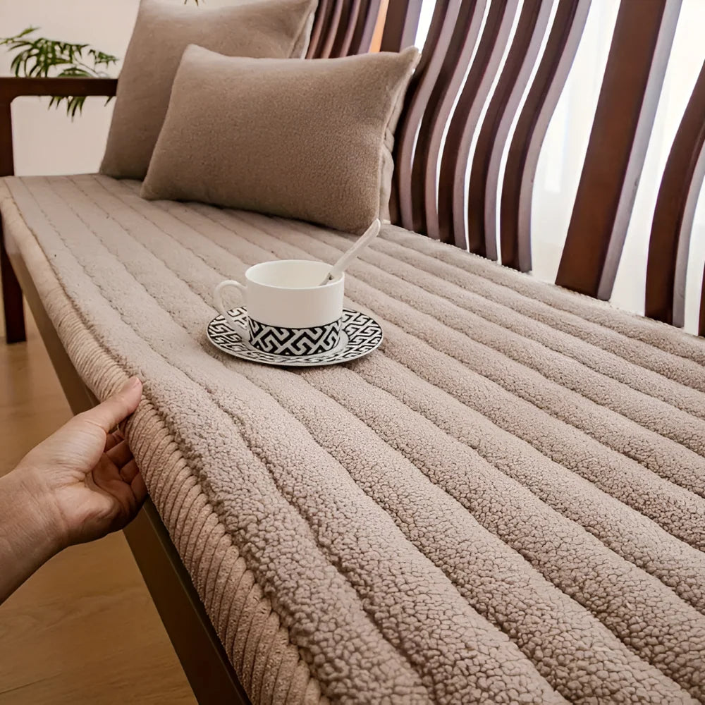 Sofa Protector Quilted Plush Non-Slip Back & Machine Washable