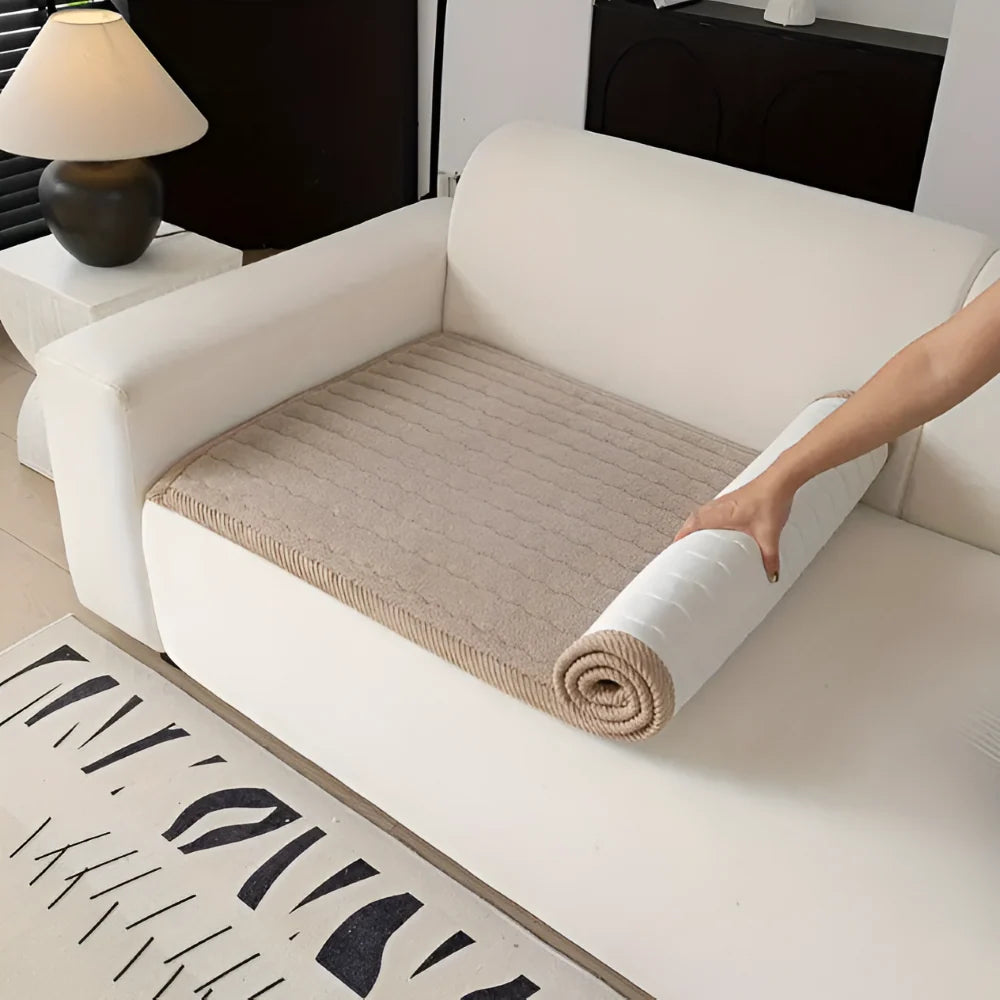 Sofa Protector Quilted Plush Non-Slip Back & Machine Washable